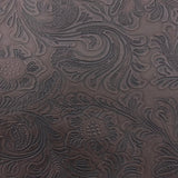 Floral Western Faux Leather PU Fabric 56” Wide Vinyl Material for Wallets, Crafts & Décor