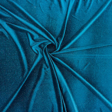 1 Yard Stretch Glitter Velvet Spandex Fabric 60" Wide Soft Shine Fabric for Cosplay & Crafts