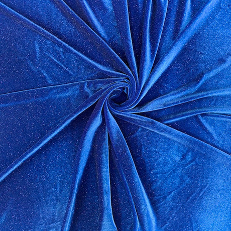 1 Yard Stretch Glitter Velvet Spandex Fabric 60" Wide Soft Shine Fabric for Cosplay & Crafts