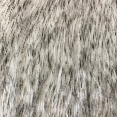1 Yard Frost Tipped Husky Faux Fur Fabric  50% Acrylic, 50% Polyester