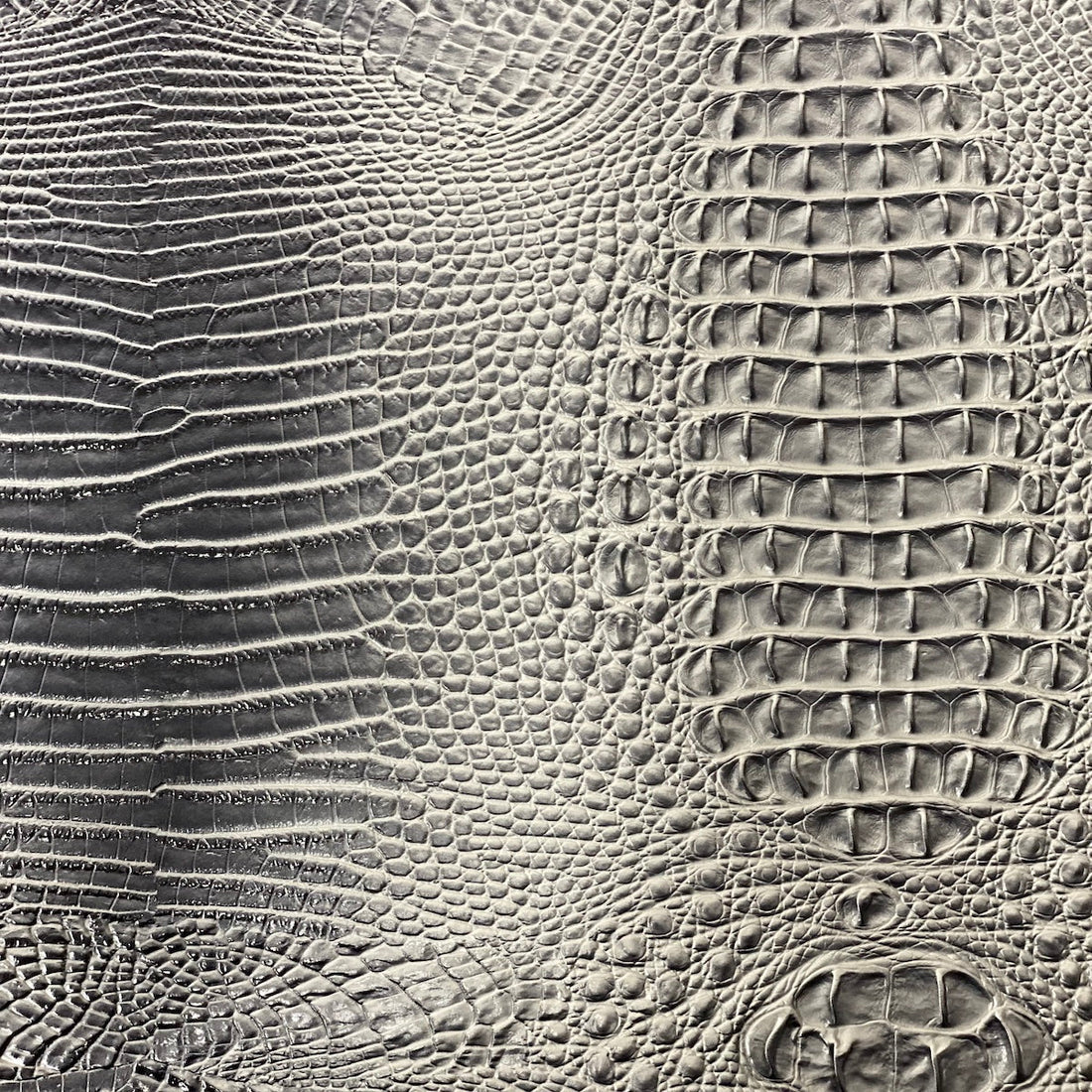 3D Embossed Gator Faux Leather Vinyl Fabric 56" Wide, Heavyweight Upholstery & Décor