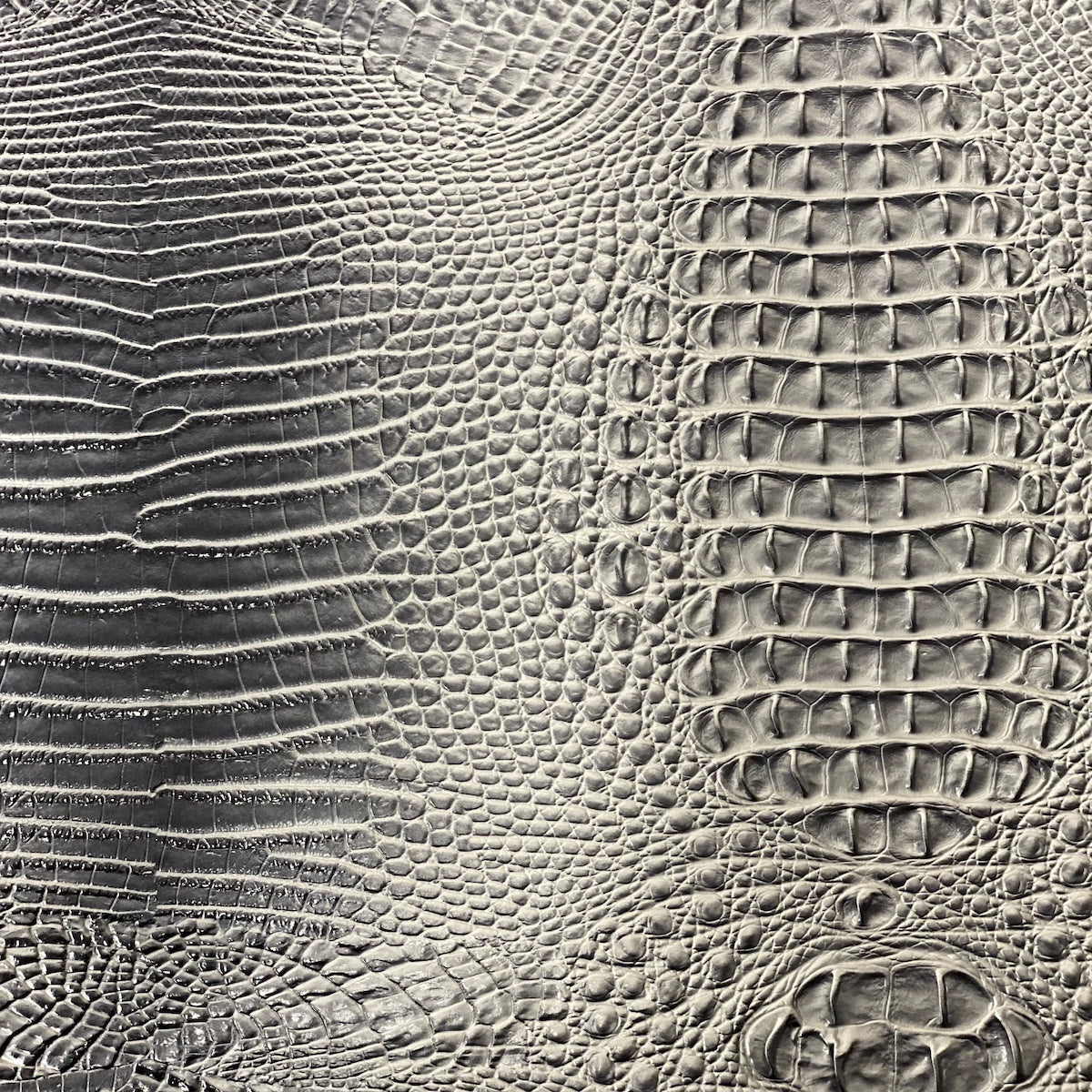 1 Yard Amazon 3D Embossed Gator Faux Leather Vinyl Fabric