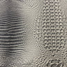1 Yard Amazon 3D Embossed Gator Faux Leather Vinyl Fabric