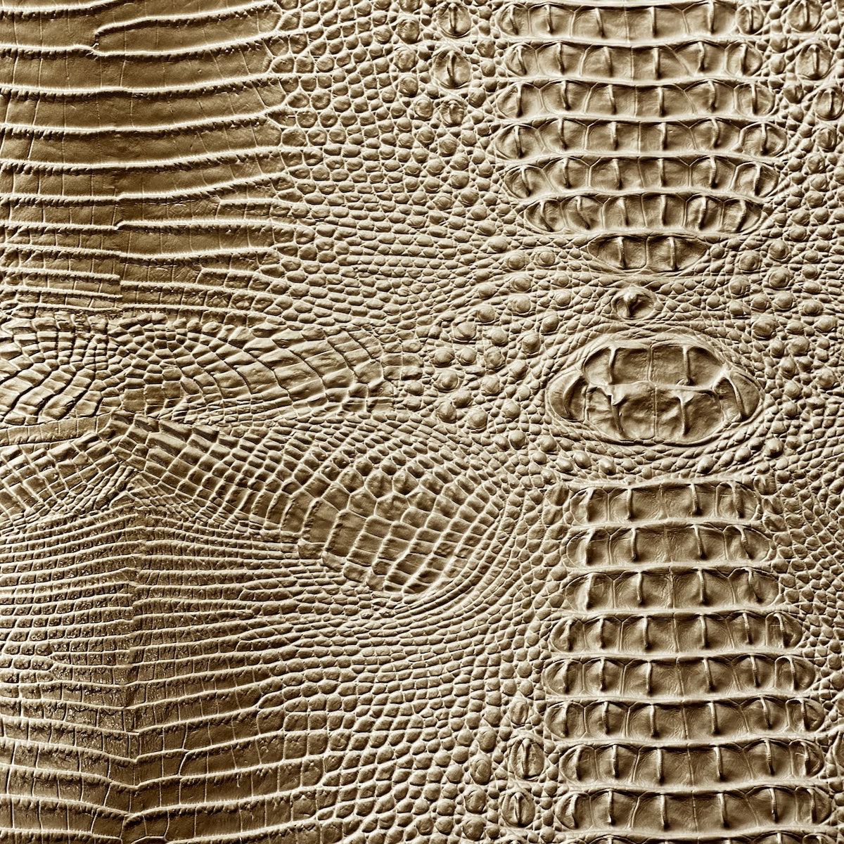 1 Yard Amazon 3D Embossed Gator Faux Leather Vinyl Fabric