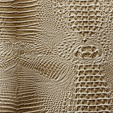 1 Yard Amazon 3D Embossed Gator Faux Leather Vinyl Fabric