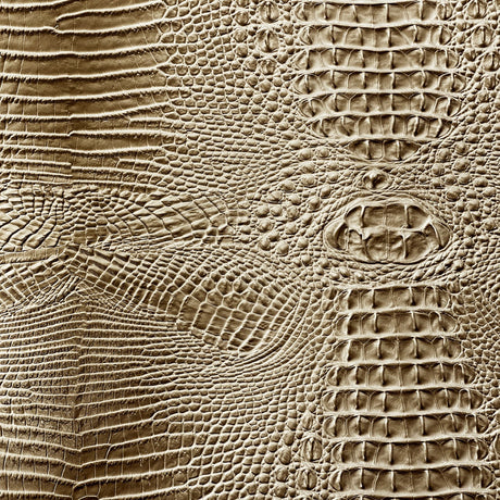 1 Yard Amazon 3D Embossed Gator Faux Leather Vinyl Fabric