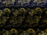 New Holographic Snakeskin Design Foil Nylon Spandex Fabric - Yellow, White, 58 To 60 Inches Wide