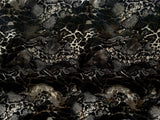 New Holographic Snakeskin Design Foil Nylon Spandex Fabric - Yellow, White, 58 To 60 Inches Wide
