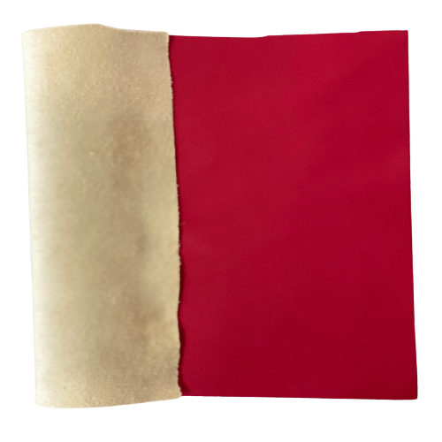 Soft Lambskin Faux Leather with Suede Backing 55” Wide, Stretchy & Durable Fabric for Clothing & Crafts