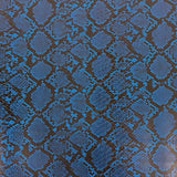Snake Skin Faux Leather Vinyl Fabric Caicos Style, 54” Wide, Felt Backing for Handbags, Crafts & Décor