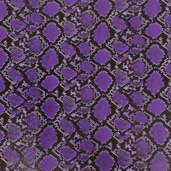 Snake Skin Faux Leather Vinyl Fabric Caicos Style, 54” Wide, Felt Backing for Handbags, Crafts & Décor