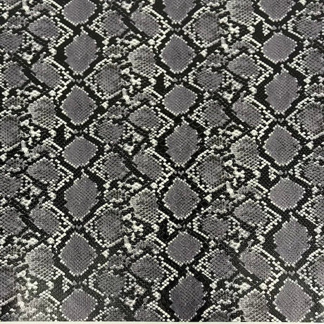 1 Yard Caicos Snake Skin Faux Leather Vinyl Fabric 100% PVC