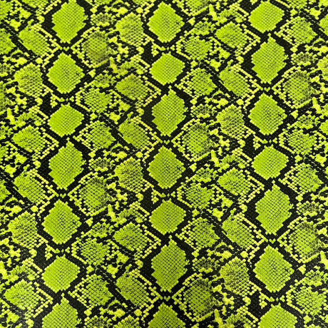 1 Yard Caicos Snake Skin Faux Leather Vinyl Fabric 100% PVC