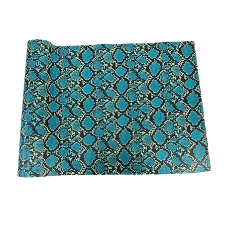 1 Yard Caicos Snake Skin Faux Leather Vinyl Fabric 100% PVC