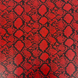 Snake Skin Faux Leather Vinyl Fabric Caicos Style, 54” Wide, Felt Backing for Handbags, Crafts & Décor