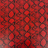 Snake Skin Faux Leather Vinyl Fabric Caicos Style, 54” Wide, Felt Backing for Handbags, Crafts & Décor