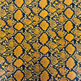 Snake Skin Faux Leather Vinyl Fabric Caicos Style, 54” Wide, Felt Backing for Handbags, Crafts & Décor