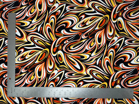 1 yard Liverpool knit geometric print fabric for skirts tops cardigans and crafts 60 inches wide