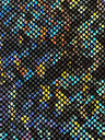 Shattered Holographic Honeycomb Nylon Spandex Fabric - Green, Royal, Red, Iridescent Black, Silver, Pink, Chartreuse, White, Gold, 58" Wide