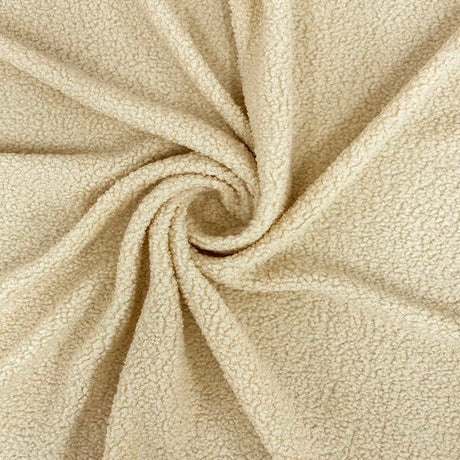 1 Yard Terry Knit Faux Wool Boucle Fabric 100% Polyester