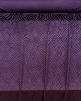 Burnout Velvet Poly-Spandex Fabric - Plum Diamond Design, 58"/60" Wide