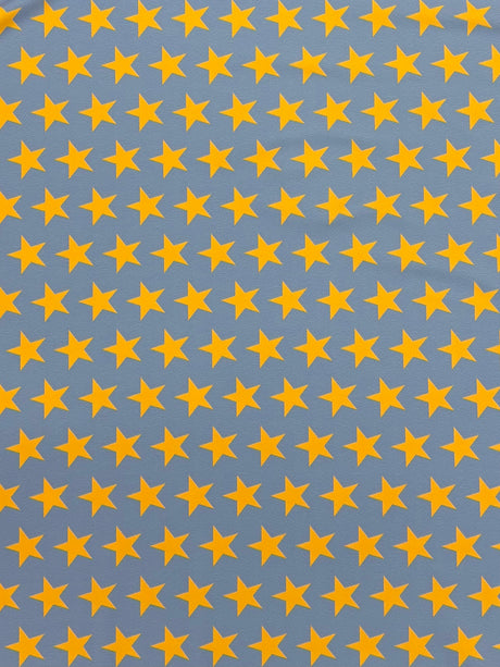1 Yard Star Print Spandex Fabric Four Way Stretch for Costumes and Activewear 58"/60" Width