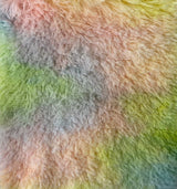 1 Yard Playful Rainbow Fuzzy Faux Fur Fabric 60" Width