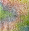 1 Yard Playful Rainbow Fuzzy Faux Fur Fabric 60" Width