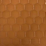 1 Yard Honeycomb Hexagon Quilted Foam Backed Faux Leather Vinyl Fabric