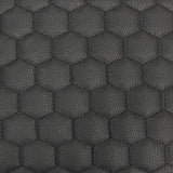 1 Yard Honeycomb Hexagon Quilted Foam Backed Faux Leather Vinyl Fabric