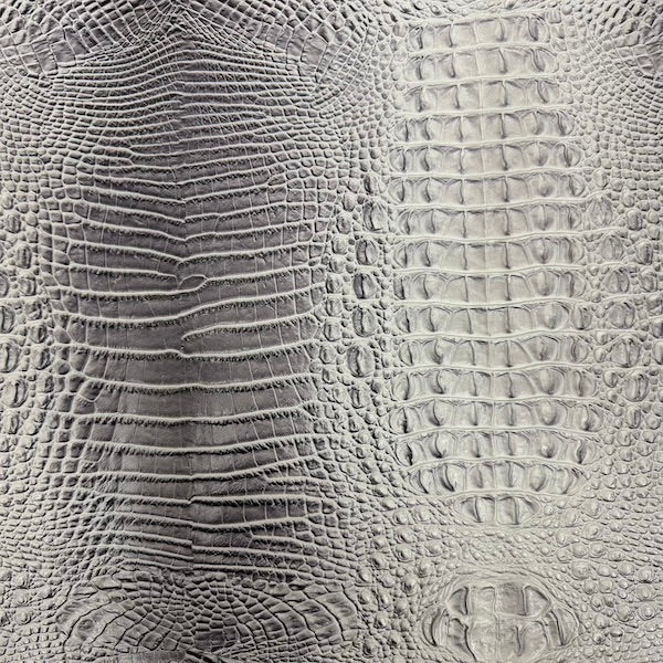 1 Yard Amazon 3D Embossed Gator Faux Leather Vinyl Fabric