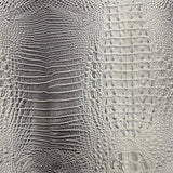 1 Yard Amazon 3D Embossed Gator Faux Leather Vinyl Fabric