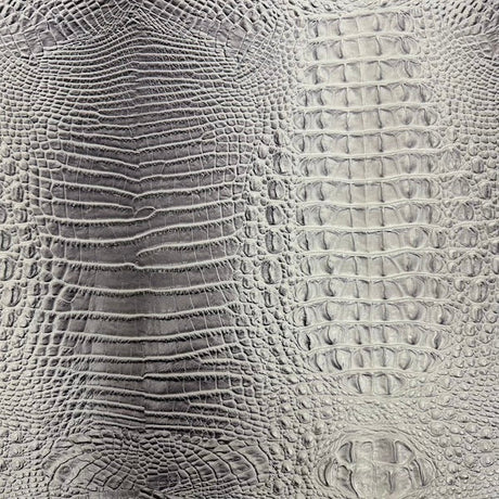 1 Yard Amazon 3D Embossed Gator Faux Leather Vinyl Fabric
