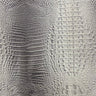 1 Yard Amazon 3D Embossed Gator Faux Leather Vinyl Fabric