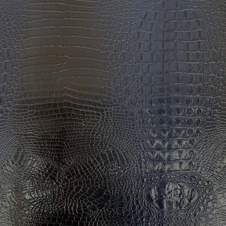 1 Yard Amazon 3D Embossed Gator Faux Leather Vinyl Fabric