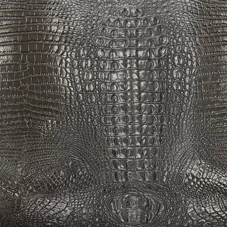 1 Yard Amazon 3D Embossed Gator Faux Leather Vinyl Fabric