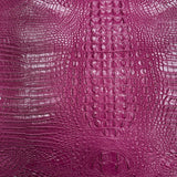 1 Yard Amazon 3D Embossed Gator Faux Leather Vinyl Fabric