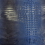 1 Yard Amazon 3D Embossed Gator Faux Leather Vinyl Fabric