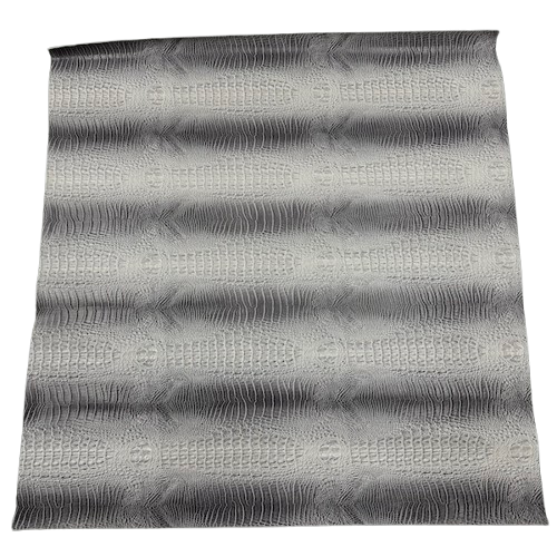 1 Yard Amazon 3D Embossed Gator Faux Leather Vinyl Fabric