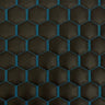 1 Yard Honeycomb Hexagon Quilted Foam Backed Faux Leather Vinyl Fabric