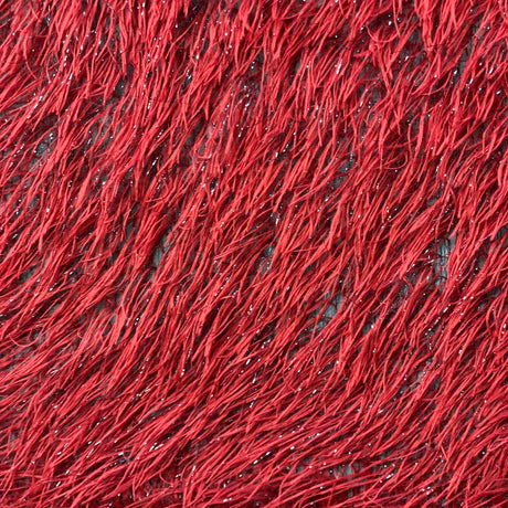 1 Yard Metallic Faux Fur Tinsel Ostrich Feather Fabric