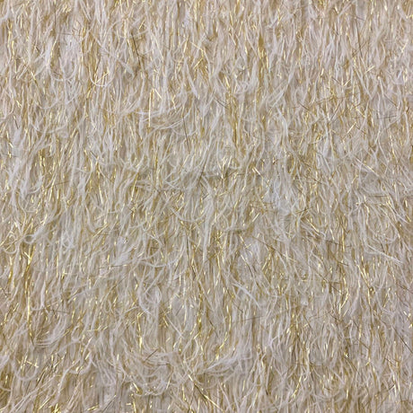 1 Yard Metallic Faux Fur Tinsel Ostrich Feather Fabric