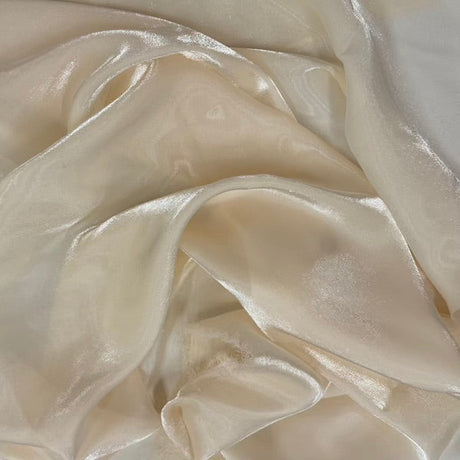 1 Yard Crystalized Reflective Liquid Faux Silk Chiffon Fabric 59" Width