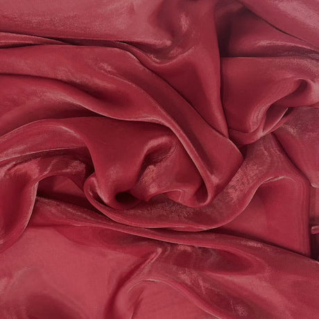 1 Yard Shimmering Crystalized Liquid Faux Silk Chiffon Fabric 59" Width