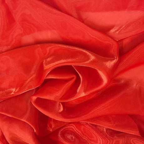 1 Yard Shimmering Crystalized Liquid Faux Silk Chiffon Fabric 59" Width