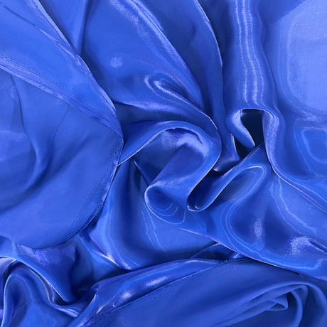 1 Yard Shimmering Crystalized Liquid Faux Silk Chiffon Fabric 59" Width