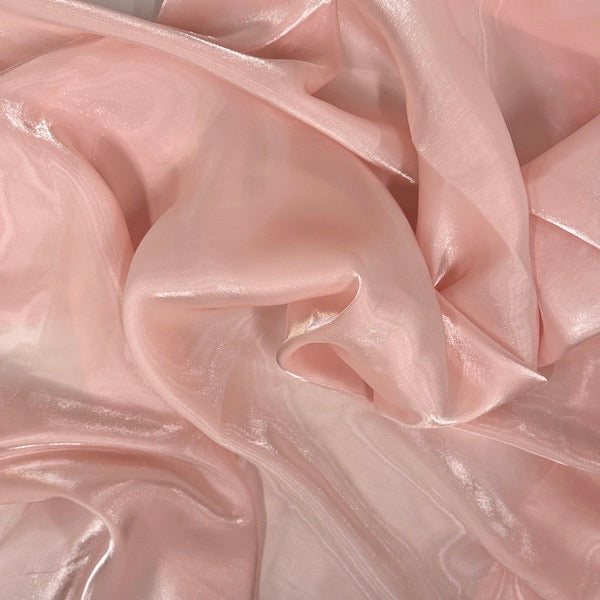 1 Yard Shimmering Crystalized Liquid Faux Silk Chiffon Fabric 59" Width