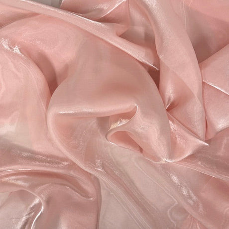 1 Yard Shimmering Crystalized Liquid Faux Silk Chiffon Fabric 59" Width
