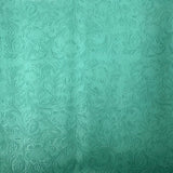 1 Yard Western Floral PU Faux Leather Vinyl Fabric 100% Polyurethane