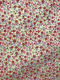 Calico Polyester Cotton Fabric - Red/Pink/Lilac Floral Print, 59/60" Width (1 Yard)